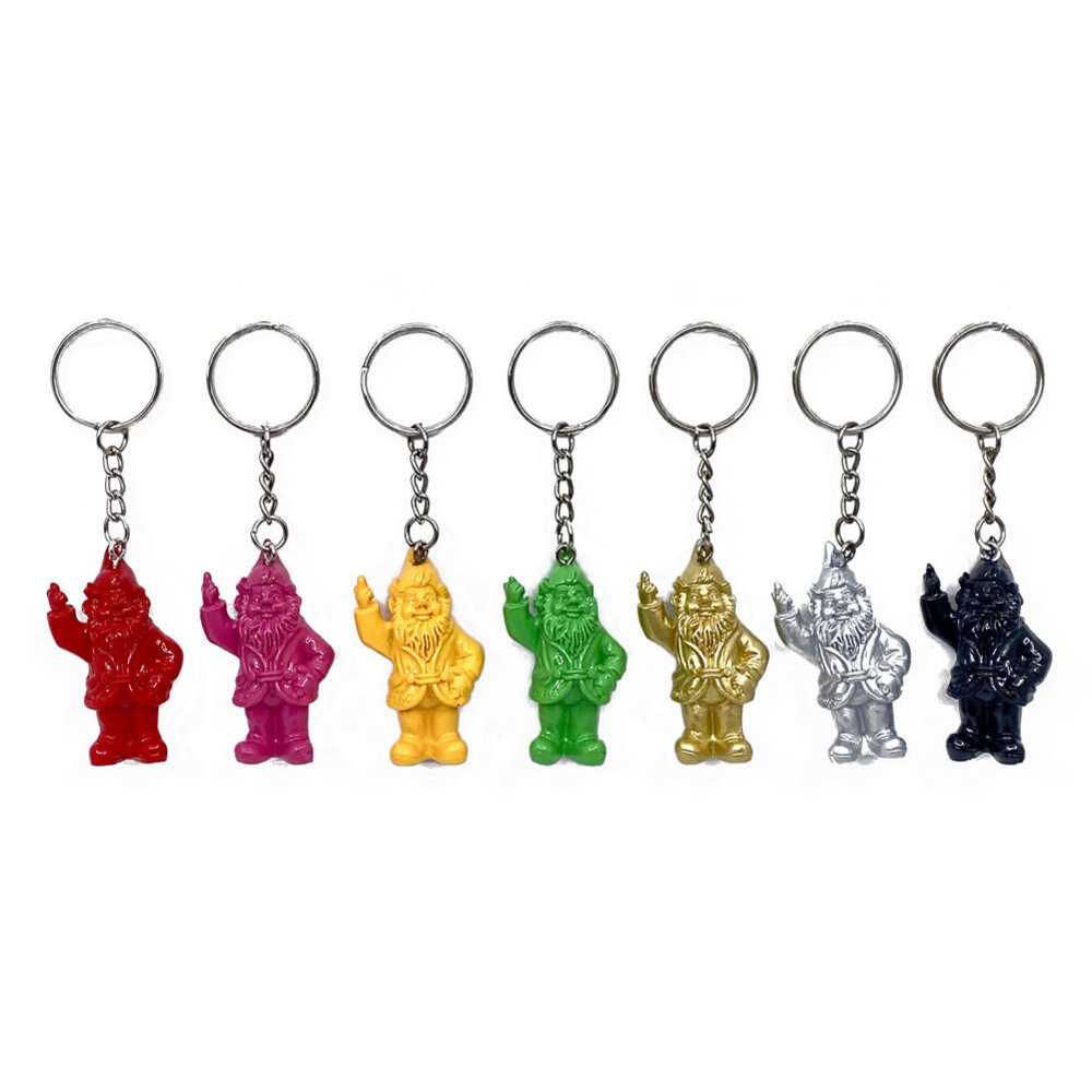 Melting Pot - Sleutelhanger Kabouter Fuck You 9cm verschillende kleuren