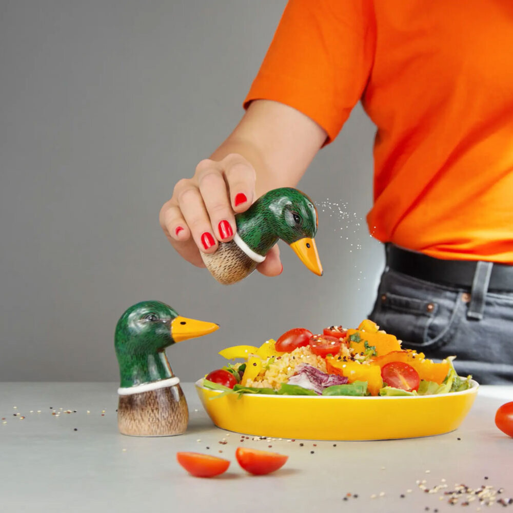 Donkey - Peper & Zout Stel Spicy Ducks Dolomiet 7x9cm set Donkey - Peper & Zout Stel Spicy Ducks Dolomiet 7x9cm set