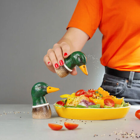 Donkey - Peper & Zout Stel Spicy Ducks Dolomiet 7x9cm set Donkey - Peper & Zout Stel Spicy Ducks Dolomiet 7x9cm set