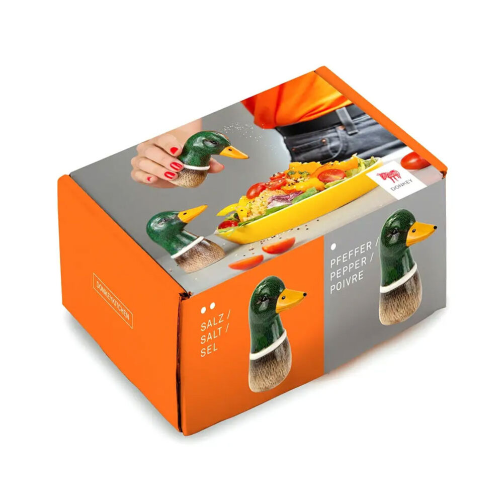 Donkey - Peper & Zout Stel Spicy Ducks Dolomiet 7x9cm set Donkey - Peper & Zout Stel Spicy Ducks Dolomiet 7x9cm set