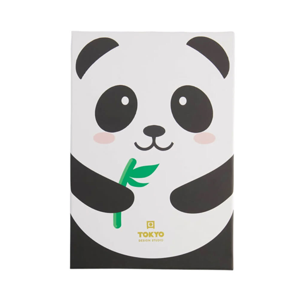 Tokyo Design Studio - Eetstokjes Panda Beer met Opleggers set van 5 in cadeau doos
