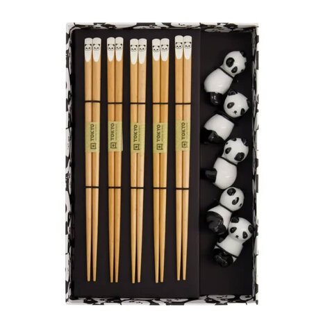 Melting Pot - Chopsticks Panda Beer set/5 in cadeau doos Melting Pot - Chopsticks Panda Beer set/5 in cadeau doos