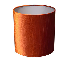 Colmore - Lampenkap Oranje Glans Velours 30x30cm Colmore - Lampenkap Oranje Glans Velours 30x30cm