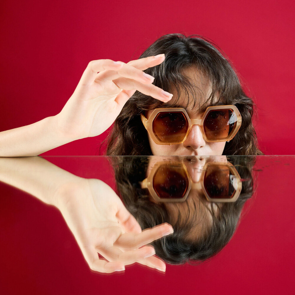 Okkia - Zonnebril EMMA Hexagon Pink Havana OK015-PH