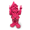 Melting Pot - Beeldje Kabouter Peace Fuchsia 31cm Melting Pot - Beeldje Kabouter Peace Fuchsia 31cm