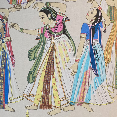 Melting Pot - Lampenkap Kalinda Multicolor Beige 40x40cm