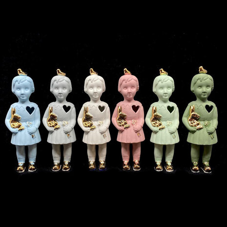 Lammers en Lammers - Zusje met Musje Wit 14cm