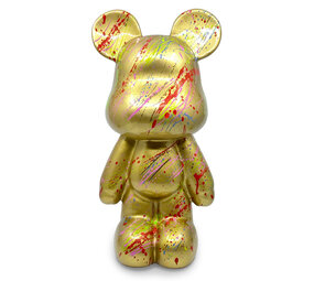 Melting Pot - Beeld Design Teddy Beer Splash Goud 26x16x47cm Melting Pot - Beeld Design Teddy Beer Splash Goud 26x16x47cm
