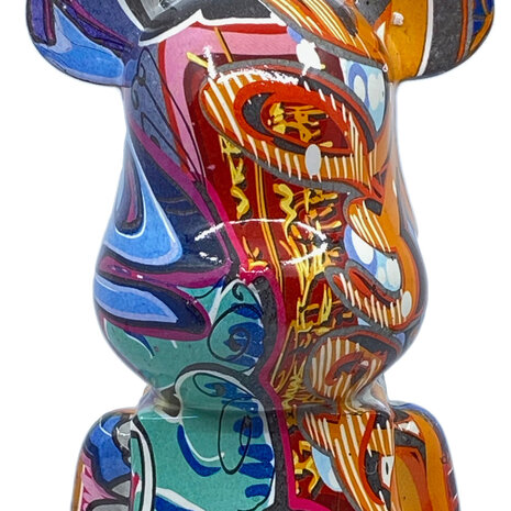 Melting Pot - Beeld Design Beer Graffiti Multicolor 12x27cm