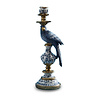 Werns - Kandelaar Papegaai Blauw 14×40cm – Links / Rechts