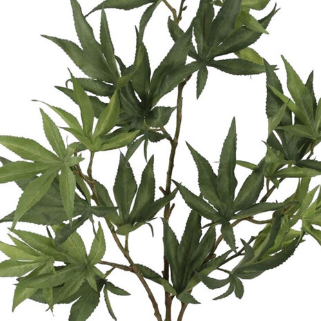 Melting Pot - Kunstbloem Maple Leaf Groen Tak 88cm