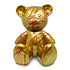 Beeld Design Teddy Beer Zittend Goud Splash Multicolor 30x32cm Beeld Design Teddy Beer Zittend Goud Splash Multicolor 30x32cm