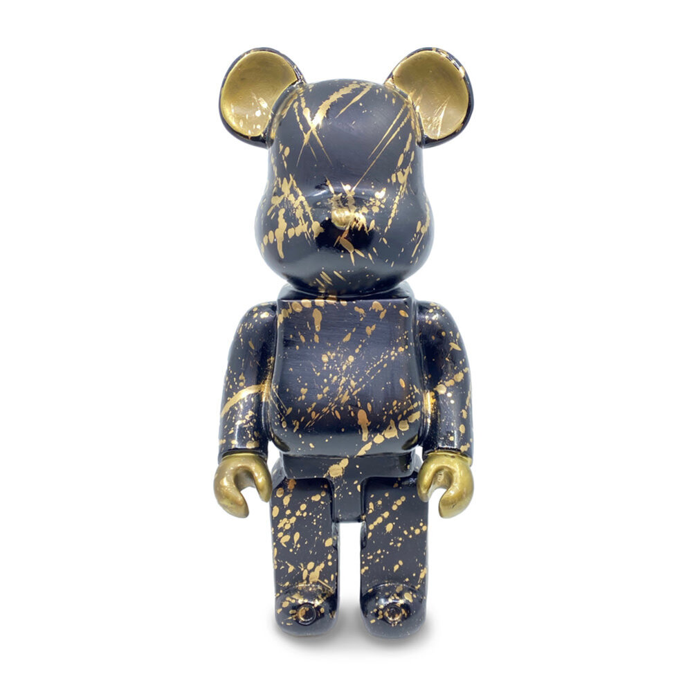 Melting Pot - Beeldje Design Beer Splash Goud Zwart 35cm
