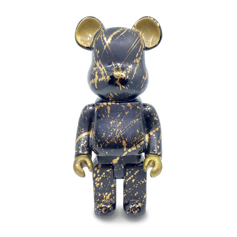 Melting Pot - Beeldje Design Beer Splash Goud Zwart 35cm