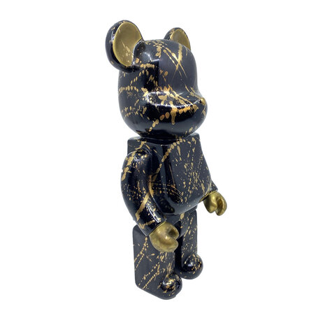 Melting Pot - Beeldje Design Beer Splash Goud Zwart 35cm