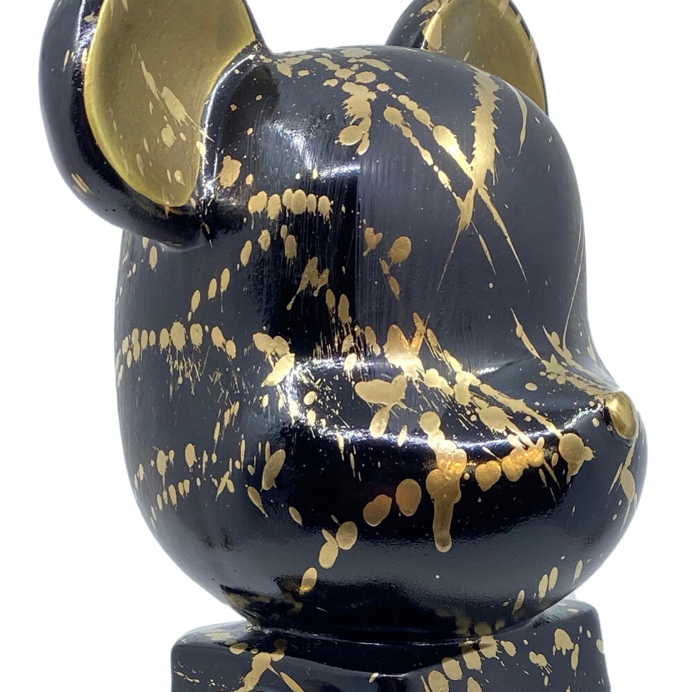 Melting Pot - Beeldje Design Beer Splash Goud Zwart 35cm