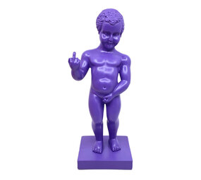 Melting Pot - Beeldje Manneken Pis Fuck You Paars 30cm Melting Pot - Beeldje Manneken Pis Fuck You Paars 30cm