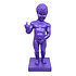 Beeldje Manneken Pis Fuck You Paars 30cm