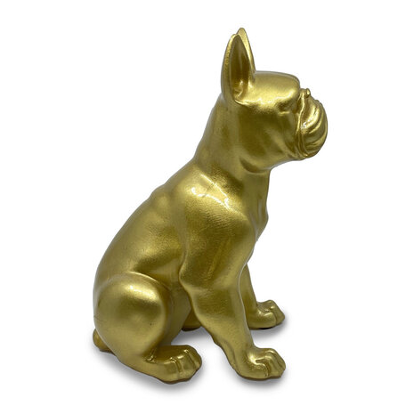 Melting Pot - Beeldje Bulldog Zittend Goud 7x12x22cm Melting Pot - Beeldje Bulldog Zittend Goud 7x12x22cm