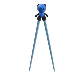 Tokyo Design Studio - Kinder Eetstokjes Panda Beertje Blauw 22cm