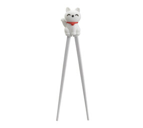 Melting Pot - Kinder Chopsticks Lucky Cat Wit 22cm