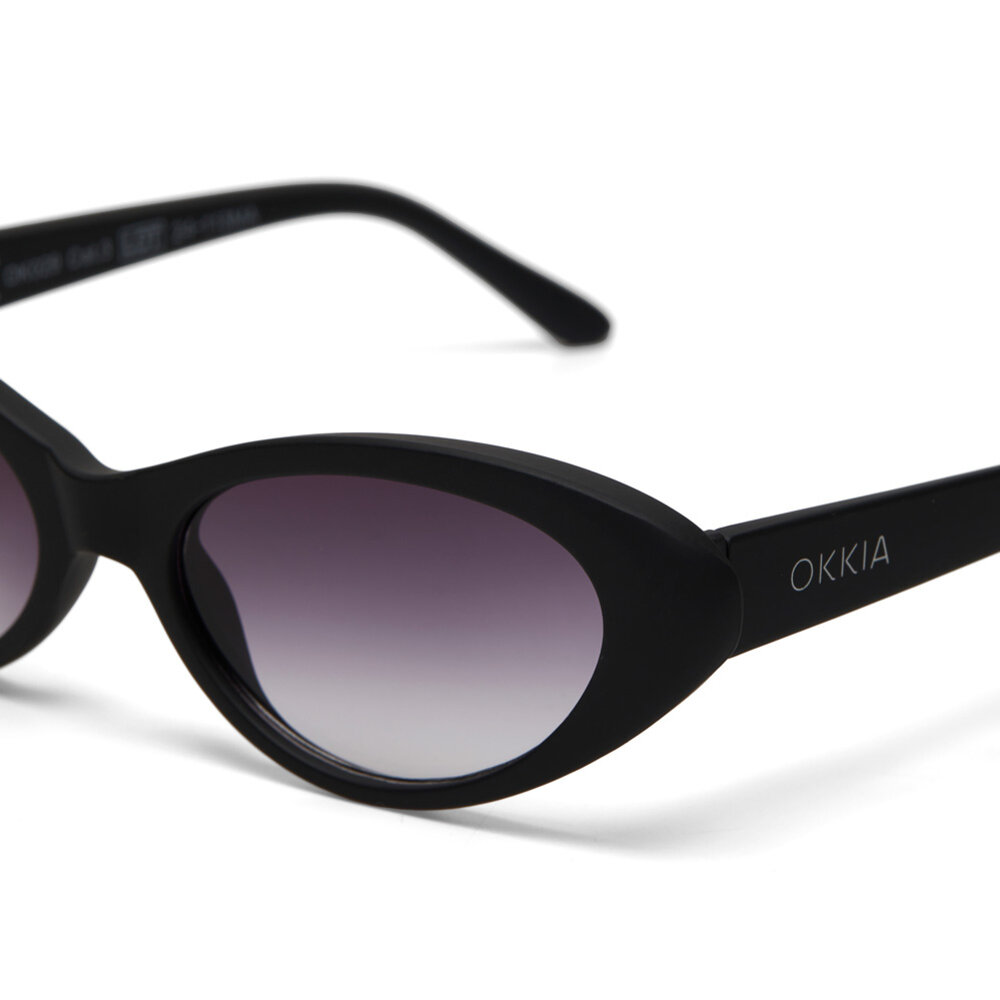 Okkia - Zonnebril LINA Small Cat Eye Black OK029-BK Okkia - Zonnebril LINA Small Cat Eye Black OK029-BK