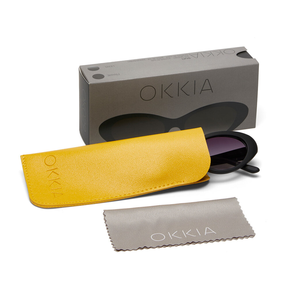 Okkia - Zonnebril LINA Small Cat Eye Black OK029-BK Okkia - Zonnebril LINA Small Cat Eye Black OK029-BK