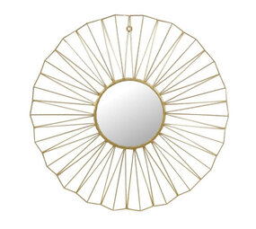 Melting Pot - Spiegel Zon Goud Metaal Diameter 66cm Melting Pot - Spiegel Zon Goud Metaal Diameter 66cm