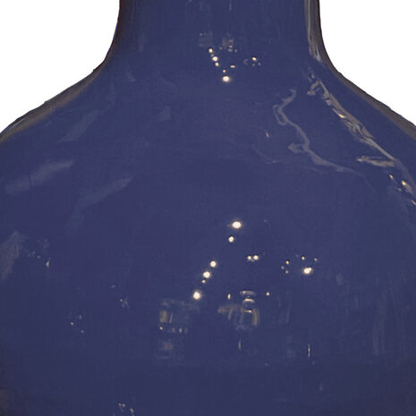 Colmore - Tafel Lamp Voet Indigo Emaille Metaal 31x58cm Colmore - Tafel Lamp Voet Indigo Emaille Metaal 31x58cm