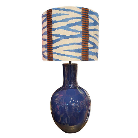 Melting Pot - Lampenkap Wilder Blauw Beige 40x30cm Melting Pot - Lampenkap Wilder Blauw Beige 40x30cm