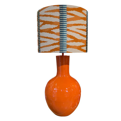 Colmore - Tafel Lamp Voet Papaya Emaille Metaal 31x57cm