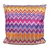 Colmore - Sierkussen Chevron Roze Multicolor Katoen 50x50cm Colmore - Sierkussen Chevron Roze Multicolor Katoen 50x50cm