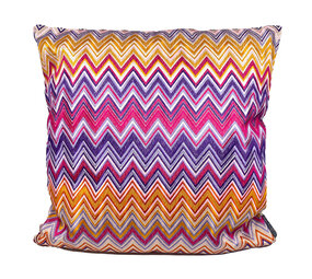 Colmore - Sierkussen Chevron Roze Multicolor Katoen 50x50cm Colmore - Sierkussen Chevron Roze Multicolor Katoen 50x50cm