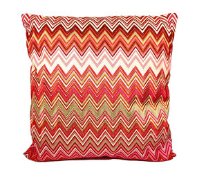 Colmore - Sierkussen Chevron Rood Multicolor Katoen 50x50cm