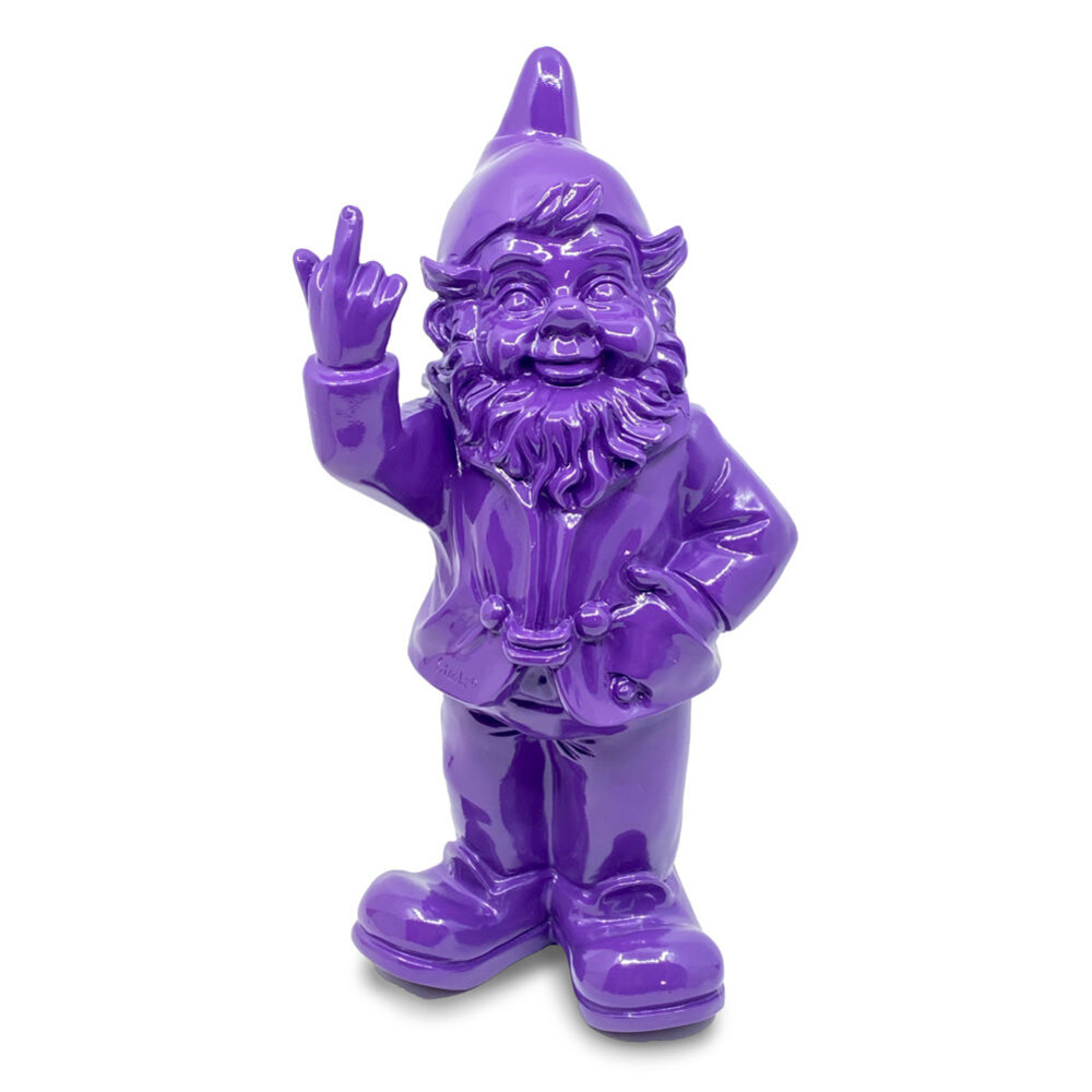 Melting Pot - Beeldje Kabouter Fuck You Paars 32cm Melting Pot - Beeldje Kabouter Fuck You Paars 32cm