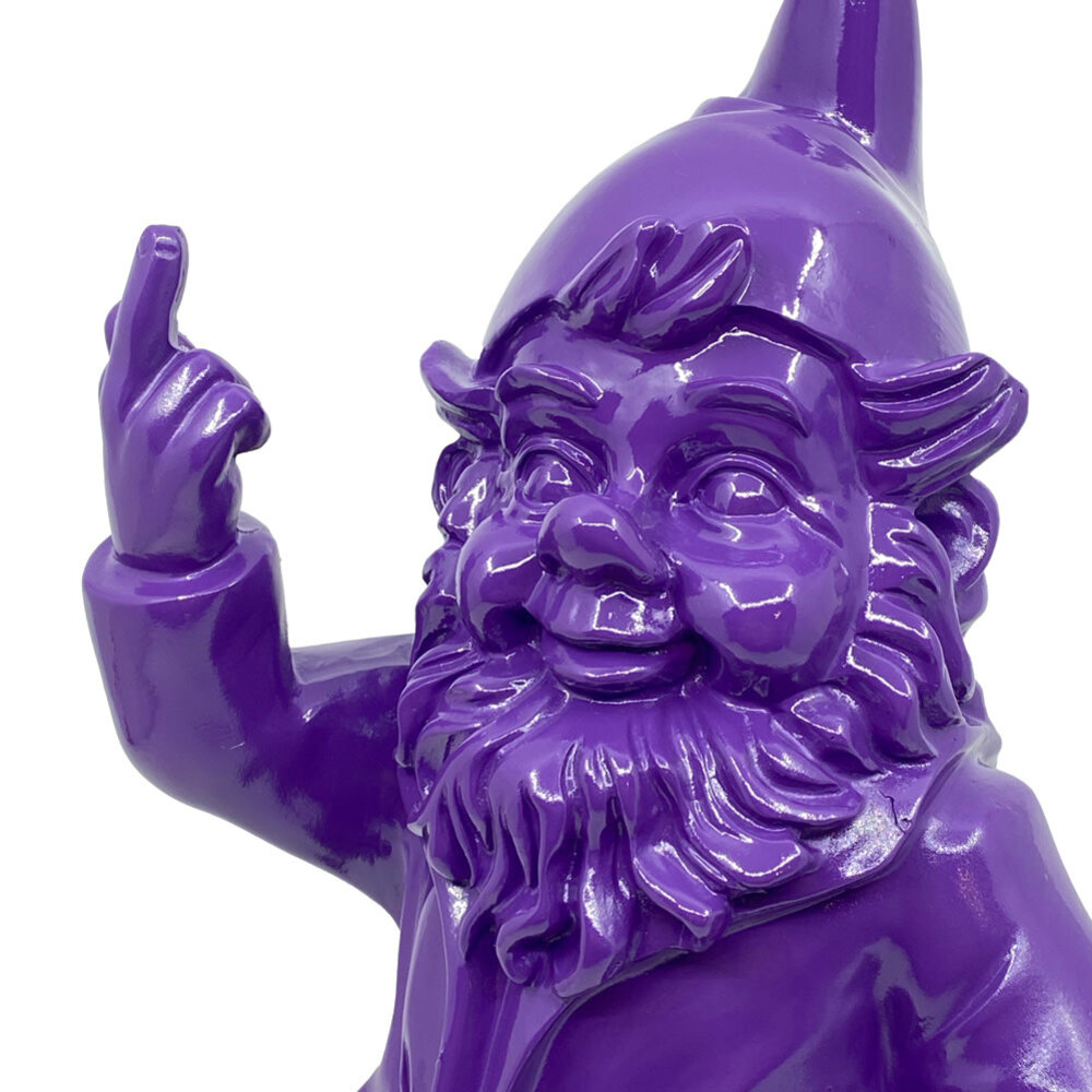 Melting Pot - Beeldje Kabouter Fuck You Paars 32cm Melting Pot - Beeldje Kabouter Fuck You Paars 32cm