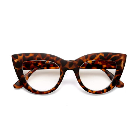 Okkia - Leesbril CLAUDIA Cat-Eye Classic Havana OK023CH