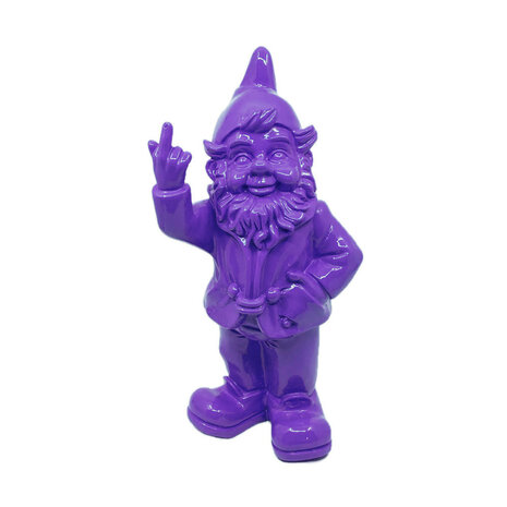 Melting Pot - Beeldje Kabouter F*ck You Paars 20cm Melting Pot - Beeldje Kabouter F*ck You Paars 20cm