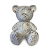 Beeld Design Teddy Beer Zittend Wit Splash Goud 32cm Beeld Design Teddy Beer Zittend Wit Splash Goud 32cm
