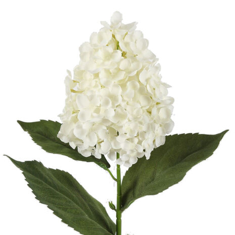 Melting Pot - Kunstbloem Hortensia Wit Tak 71cm