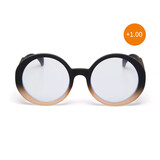 Okkia - Leesbril LAURA Round Black Rose OK024BP Okkia - Leesbril LAURA Round Black Rose OK024BP