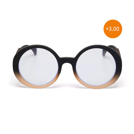 Okkia - Leesbril LAURA Round Black Rose OK024BP