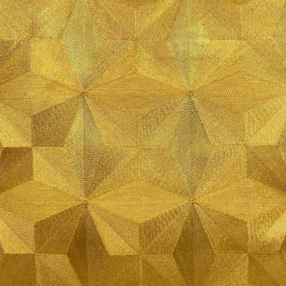 Colmore - Sierkussen Gouden Ruiten Geweven 50x50cm