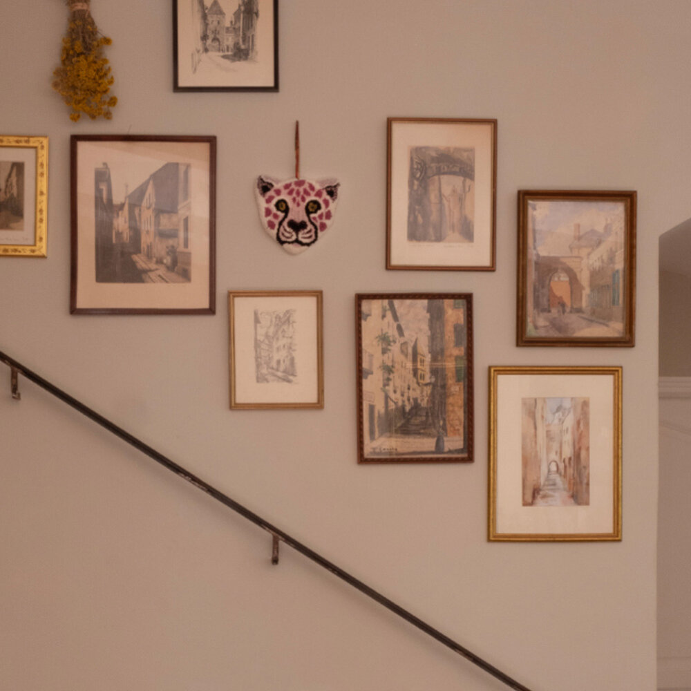 Doing Goods - Hanger Lilly Luipaard Lila Wol 21x18cm