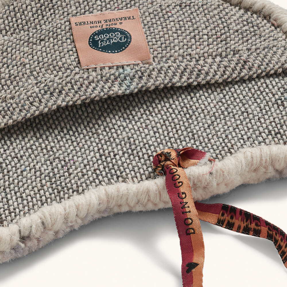 Doing Goods - Hanger Lilly Luipaard Lila Wol 21x18cm