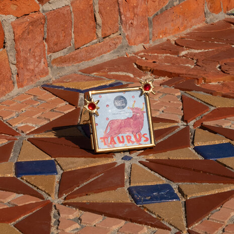 Doing Goods - Fotolijstje Sterrenbeeld Stier Messing 6x6cm foto 5x5cm Doing Goods - Fotolijstje Sterrenbeeld Stier Messing 6x6cm foto 5x5cm