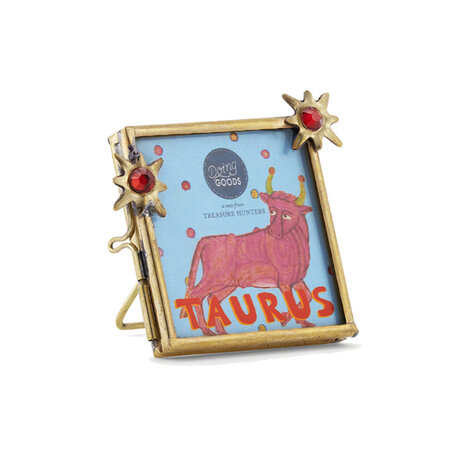 Doing Goods - Fotolijstje Sterrenbeeld Stier Messing 6x6cm foto 5x5cm Doing Goods - Fotolijstje Sterrenbeeld Stier Messing 6x6cm foto 5x5cm