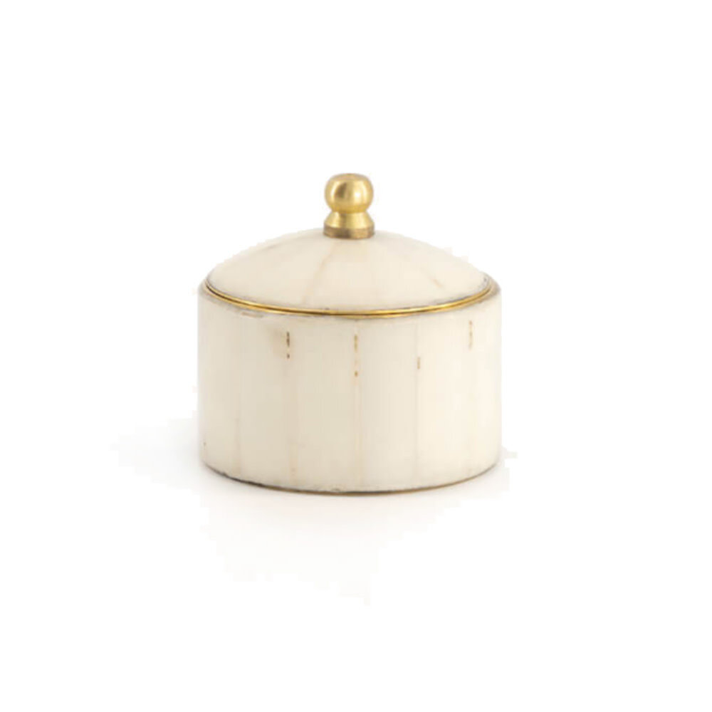 Doing Goods - Doosje Baily Chelsey Circus Wit Messing 5x5cm Doing Goods - Doosje Baily Chelsey Circus Wit Messing 5x5cm