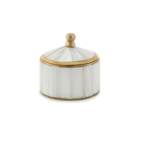 Doing Goods - Sieraaddoosje Baily Chelsey Circus Parel Schelp Messing 5x5cm Doing Goods - Sieraaddoosje Baily Chelsey Circus Parel Schelp Messing 5x5cm