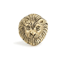 Doing Goods - Ladeknop Lovesome Lion Messing 6x7cm Doing Goods - Ladeknop Lovesome Lion Messing 6x7cm